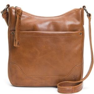 NWT - Frye Melissa Boho Western Swing Leather Crossbody Beige Brown MSRP $198